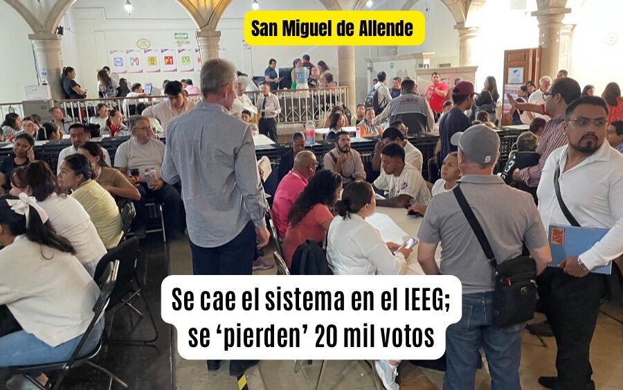 Se ‘cae’ el sistema en el IEEG de San Miguel de Allende!; buscan 20 mil votos