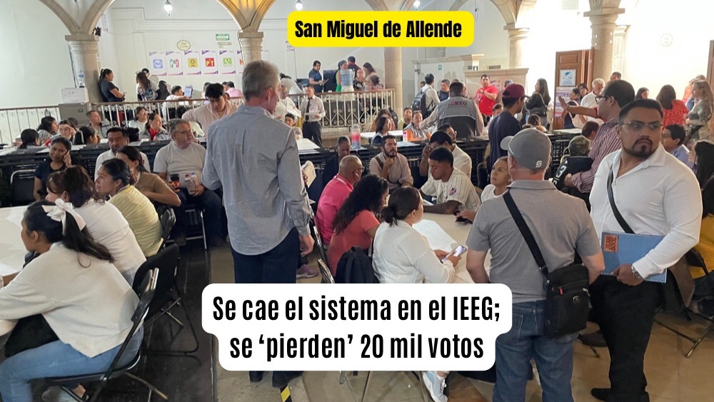 Se ‘cae’ el sistema en el IEEG de San Miguel de Allende!; buscan 20 mil votos