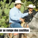 Gobernador Diego Sinhué se fractura 2 costillas al caer de su caballo