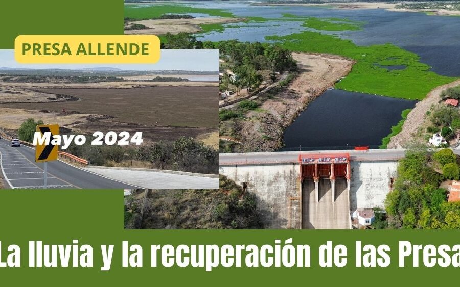 Del 8% de capacidad, Presa Allende aumenta a 20% en una semana; las lluvias de la última semana mejora su nivel pero falta aún más