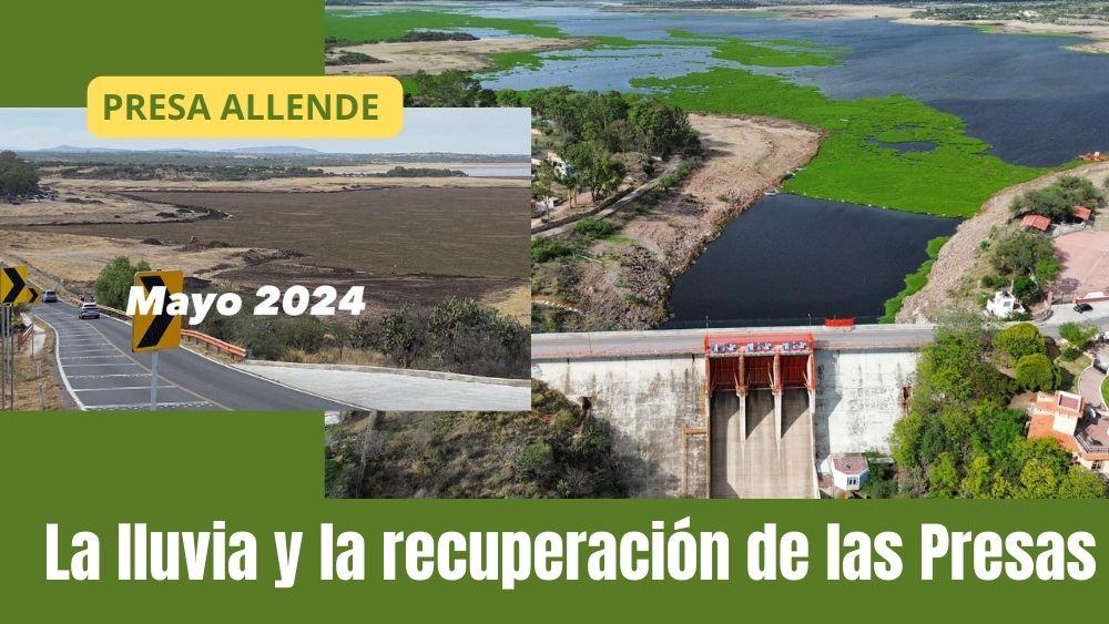 Del 8% de capacidad, Presa Allende aumenta a 20% en una semana; las lluvias de la última semana mejora su nivel pero falta aún más