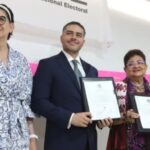 OMAR GARCÍA Harfuch recibe su constancia de mayoría como senador electo por la CDMX