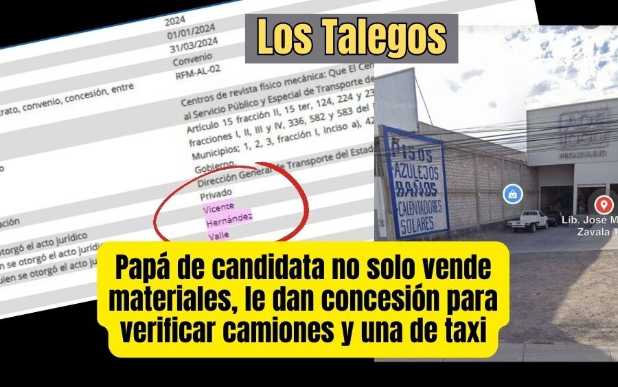 Además de vender material para construcción, a Vicente, ‘El Talego’, le dieron un taxi y un centro de verificación