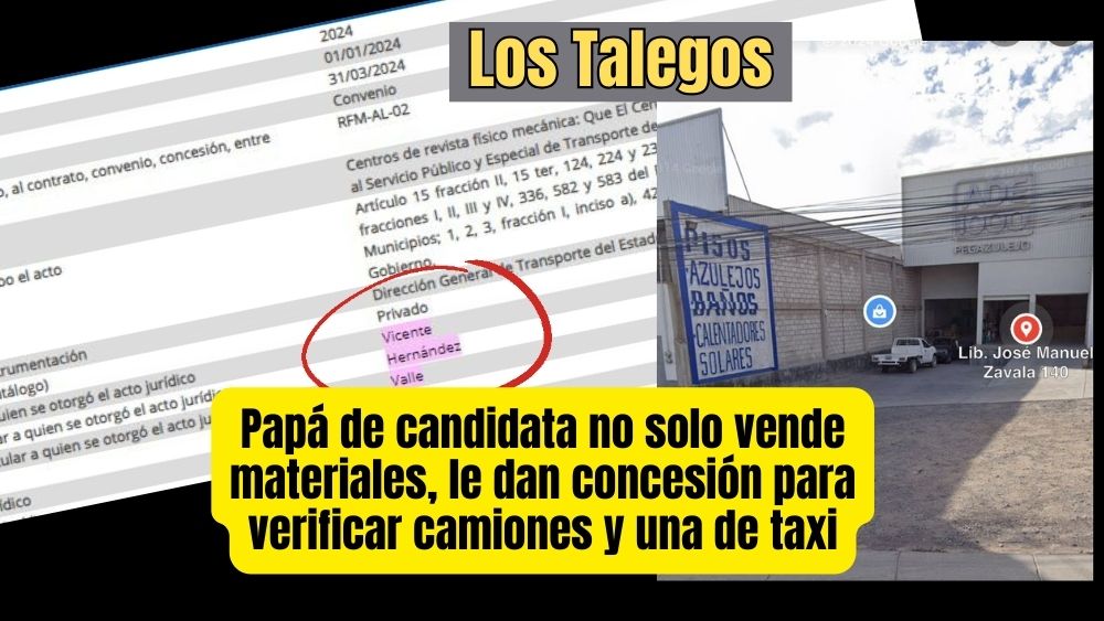 Además de vender material para construcción, a Vicente, ‘El Talego’, le dieron un taxi y un centro de verificación