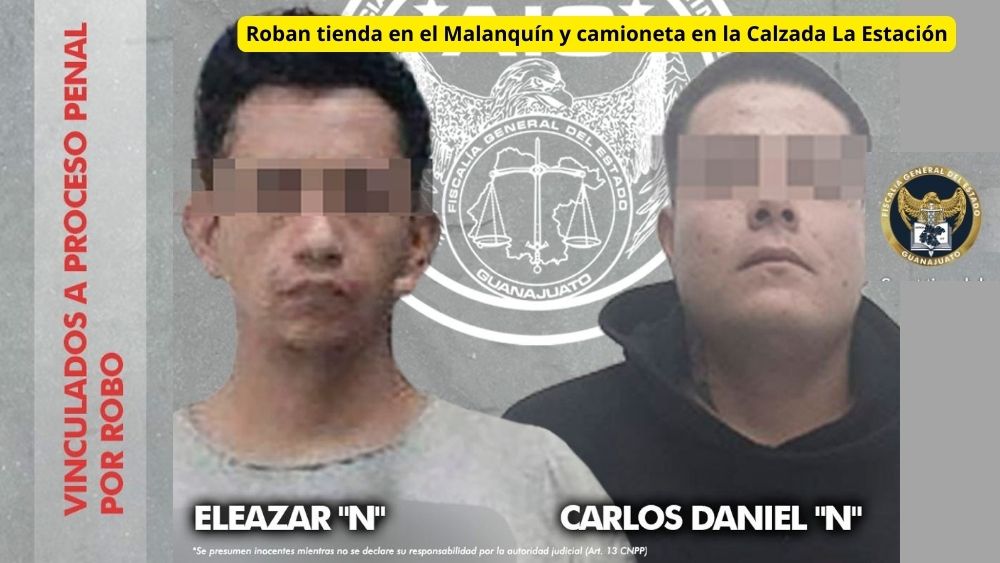 Detienen a dos ‘artistas del robo’: Uno robó una tienda en El Malanquín y una camioneta en Calzada La Estación