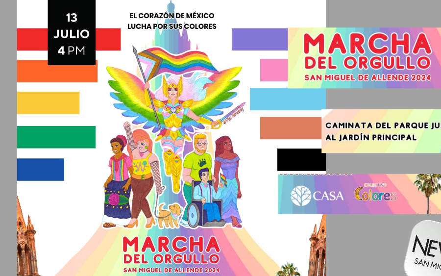 Marcha por el Orgullo en San Miguel de Allende este 13 de Julio