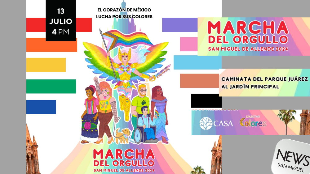 Marcha por el Orgullo en San Miguel de Allende este 13 de Julio