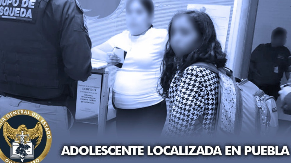 Menor de edad guanajuatense aparece en Puebla