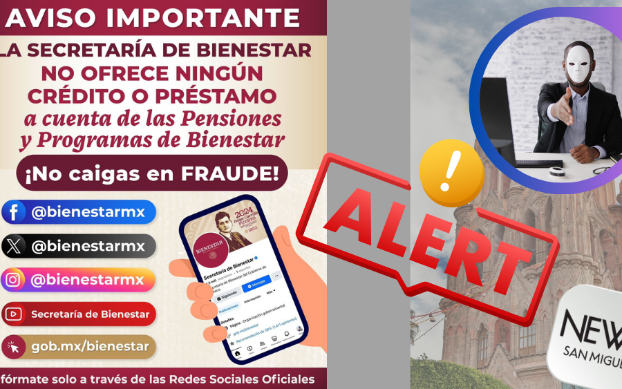 ¡Alerta de fraude si te ofrecen créditos a cambio de programas bienestar!