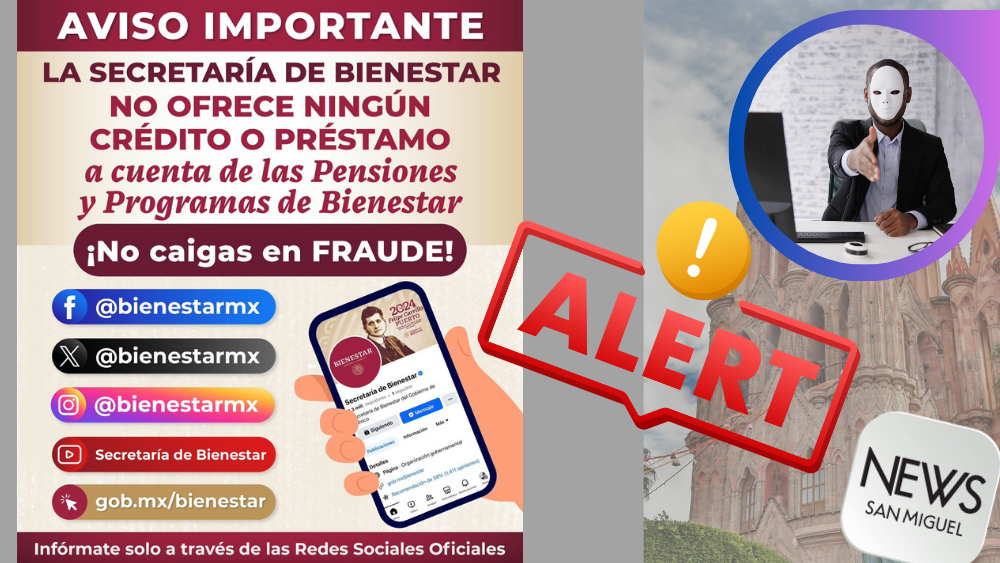 ¡Alerta de fraude si te ofrecen créditos a cambio de programas bienestar!