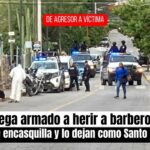 Hombre intenta atacar a barberos, se le encasquilla el arma y recibe tremenda tranquiza; esto en San Miguel de Allende