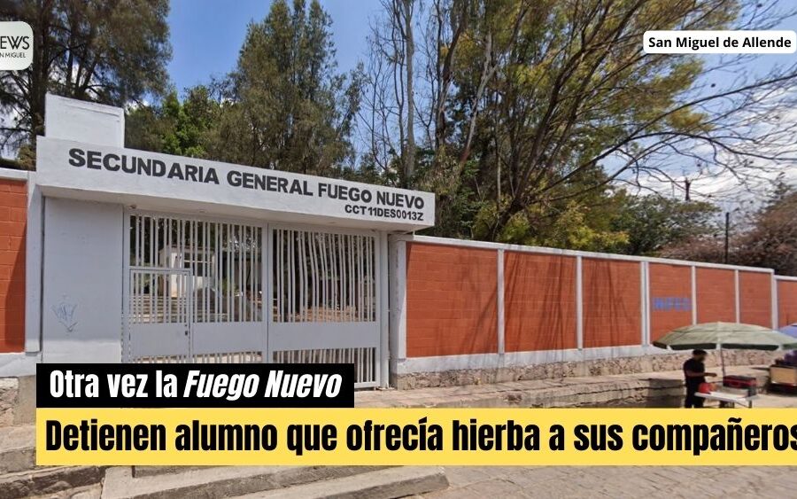  Detienen a un alumno de la secu Fuego Nuevo por venderles ‘hierba’ a sus compañeros, en pleno horario escolar