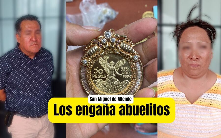 Detienen a pareja que ofrecía ‘paquete mágico’ con billetes y oro falso a Adultos Mayores