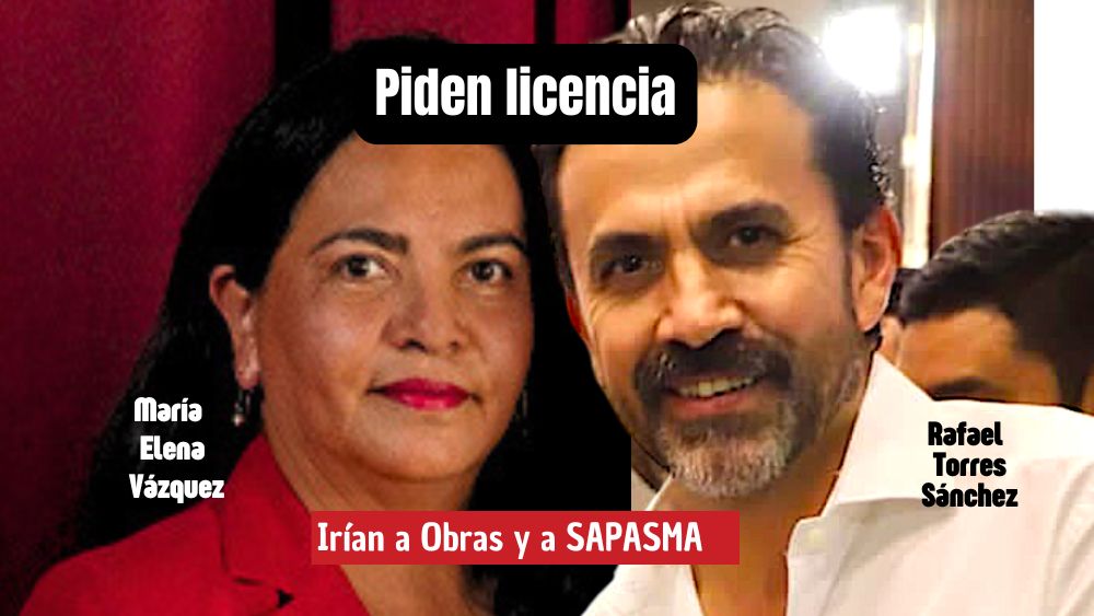 Regidores PRI otra vez piden licencia; uno iría a Sapasma y otra regresa Obras Públicas