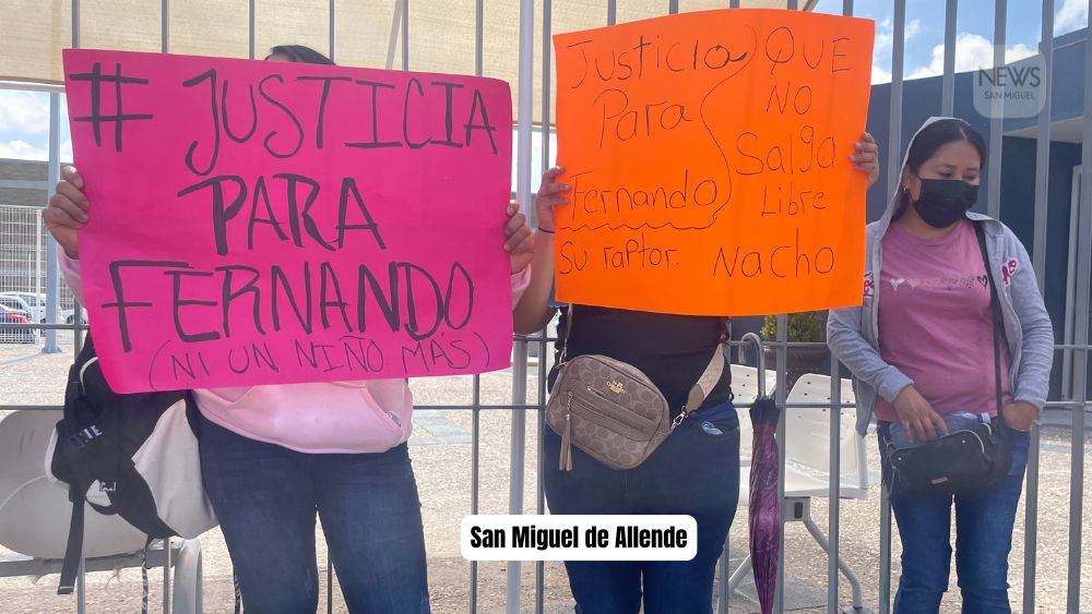 Exigen justicia para el pequeño Fernando y que ‘Nacho’ no salga libre tras secuestro del niño en San Miguel de Allende