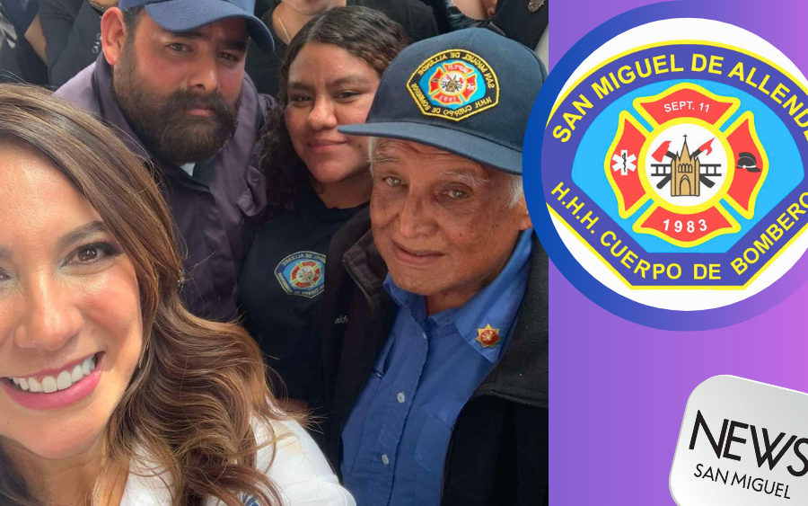 HHH Cuerpo de Bomberos de San Miguel de Allende acompañan a Libia Dennise García en su toma de protesta como Gobernadora