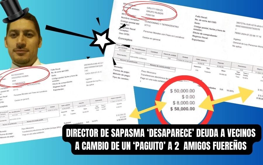 Director de Sapasma es ‘mago’: ‘desaparece’ deuda de $700 mil a vecinos de Tierradentro con 2 asesores ‘imaginarios’