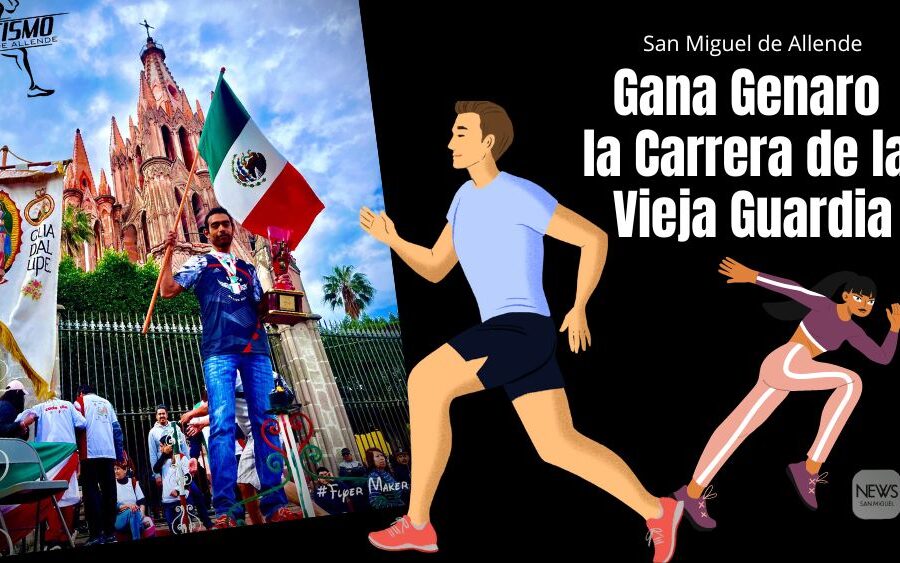 Genaro Hernández Rangel rompe récord y se consagra bicampeón en la 38ª edición de la carrera de la Vieja Guardia en San Miguel de Allende