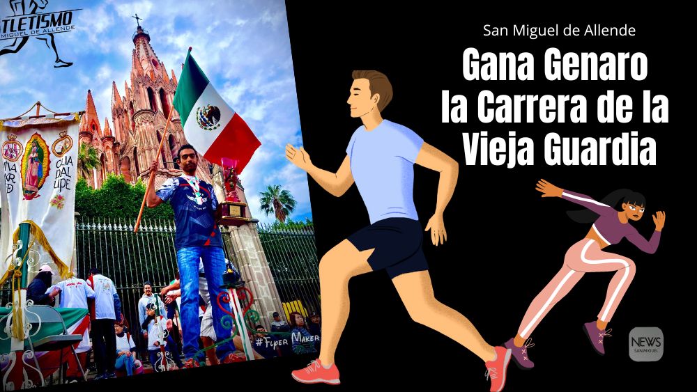 Genaro Hernández Rangel rompe récord y se consagra bicampeón en la 38ª edición de la carrera de la Vieja Guardia en San Miguel de Allende