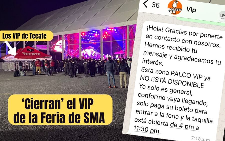 La zona VIP de la Feria de San Miguel de Allende: un lujo que ya no existe