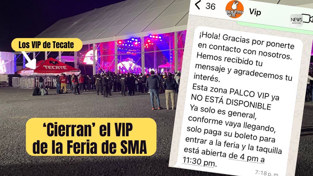 La zona VIP de la Feria de San Miguel de Allende: un lujo que ya no existe