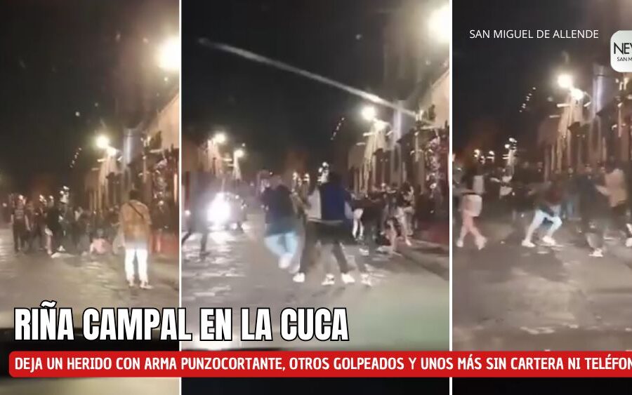 VIDEO. Batalla campal afuera de La Cuca: Jóvenes golpeados y un herido con arma blanca