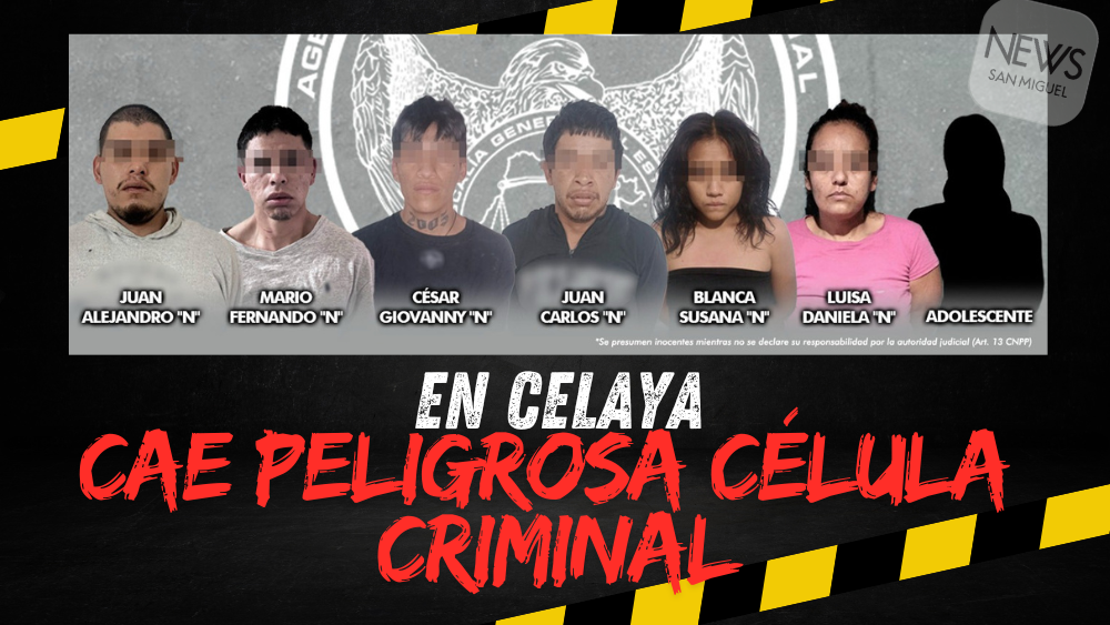 Cae peligrosa célula criminal en Celaya