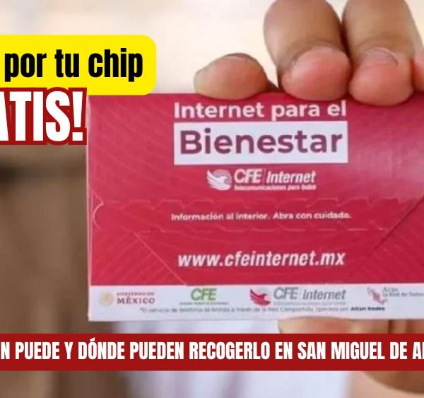 Beneficiarios de programas del Bienestar de todo Guanajuato, ya pueden ir por su chip gratuito con internet y llamadas