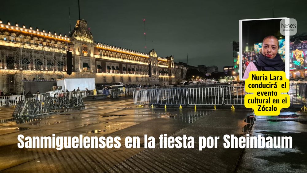 Sanmiguelenses participarán en la conducción de los eventos culturales por la toma de protesta de Claudia Sheinbaum como primera presidenta de México