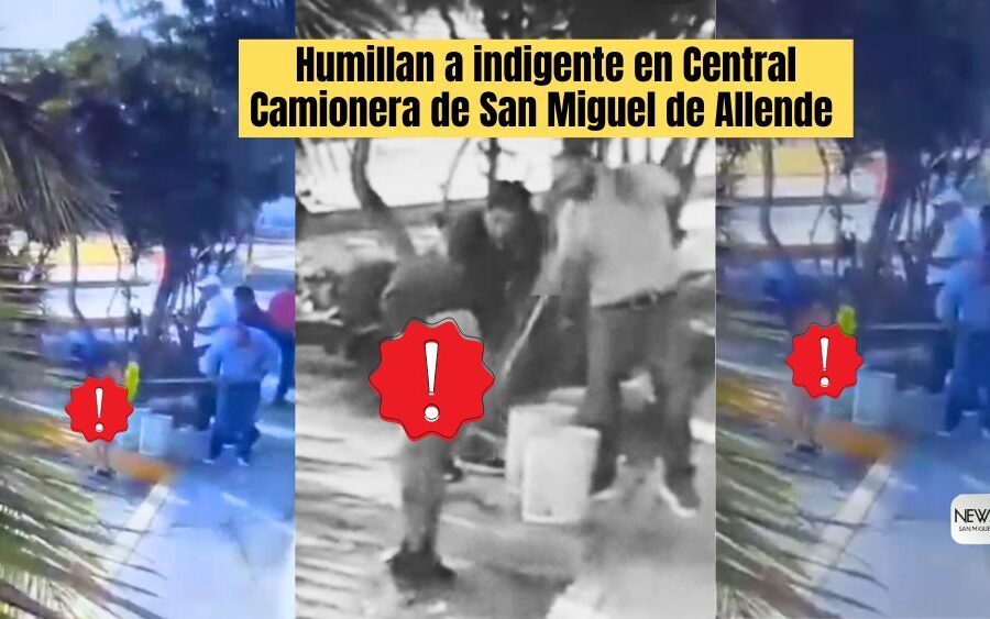 Desnudan y tallan con una escoba a hombre en situación de calle en la Central Camionera de San Miguel de Allende