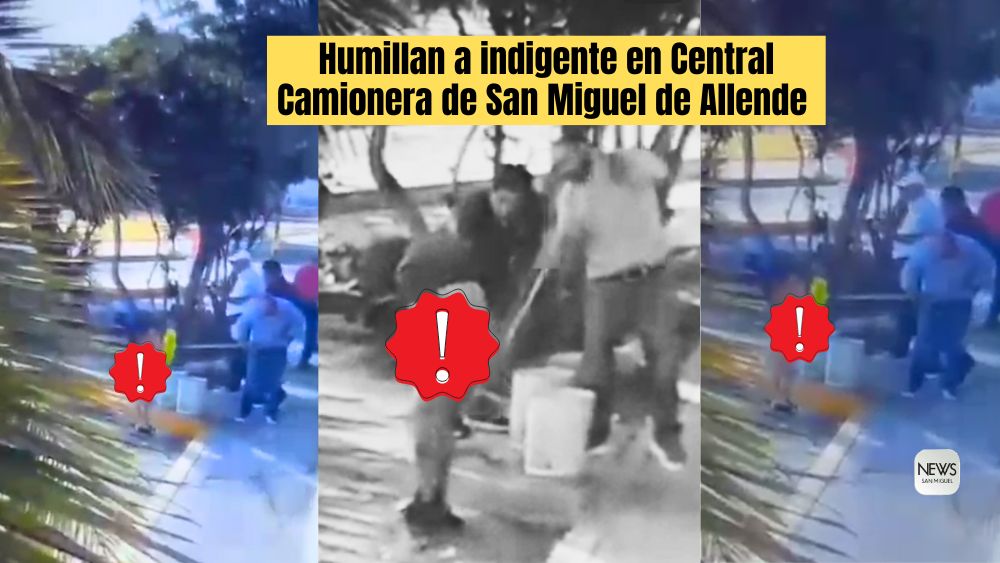 Desnudan y tallan con una escoba a hombre en situación de calle en la Central Camionera de San Miguel de Allende