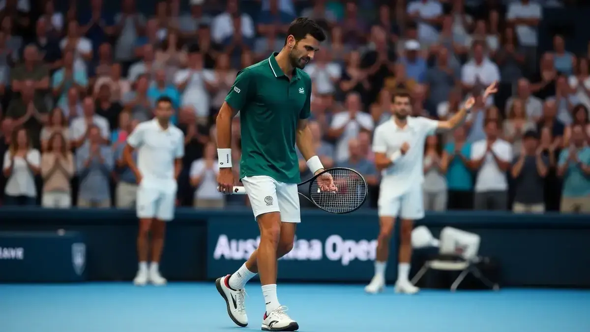 Djokovic se retira en pleno partido y se marchó entre abucheos, llevando a Zverev a la final del Abierto de Australia contra Sinner