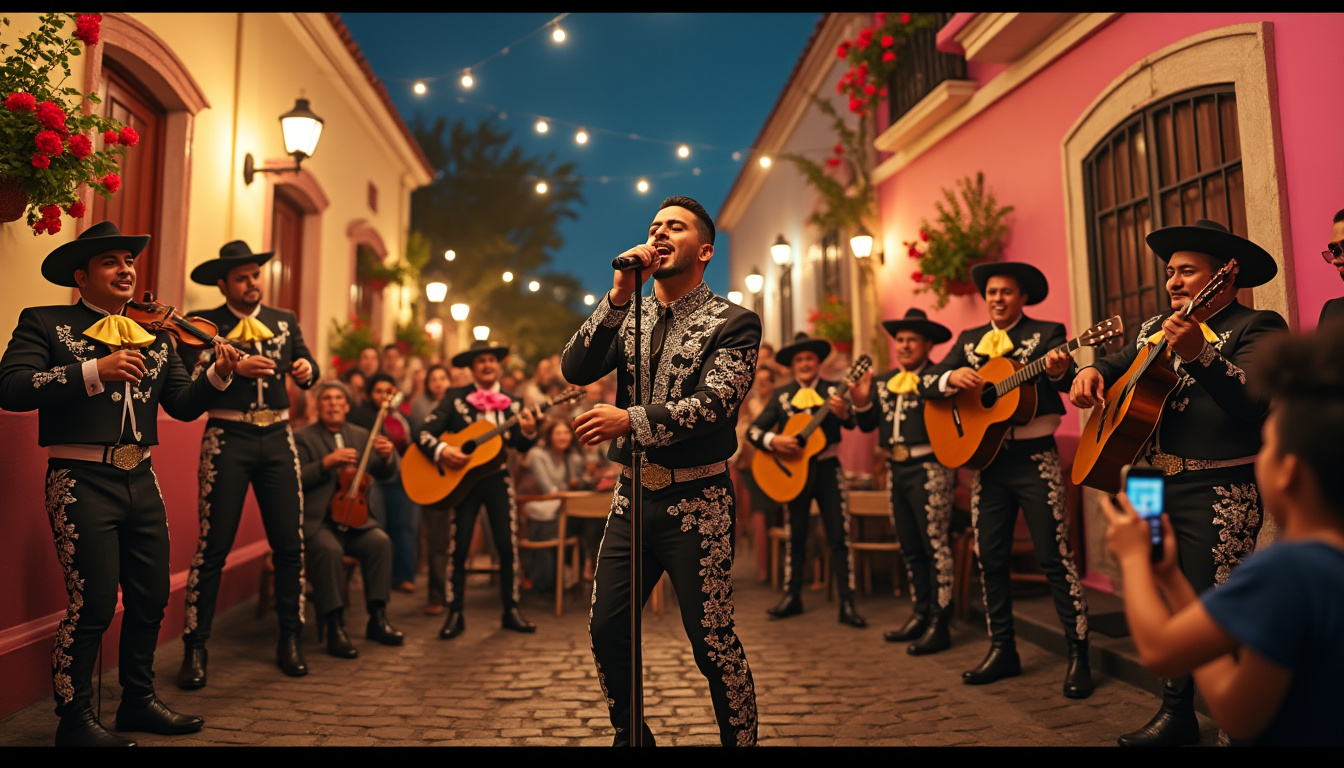 revive la mágica actuación de maluma acompañando a un mariachi en las encantadoras calles de san miguel de allende. un espectáculo que fusiona la música tradicional con el carisma del artista, creando un recuerdo imborrable en un escenario de ensueño.