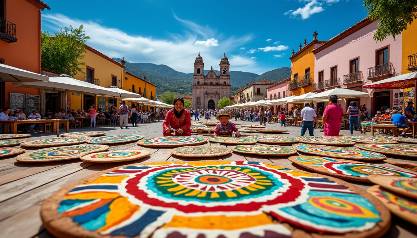 descubre la fascinante obra que presenta la rica tradición de la tortilla pintada otomí en san miguel de allende, un viaje cultural a través de la historia y el arte de esta singular manifestación cultural.