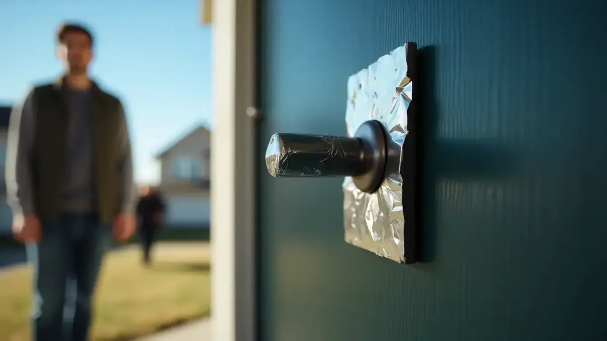 ¿Por qué el truco del papel de aluminio en las manijas de las puertas se ha vuelto viral y realmente funciona para evitar robos?