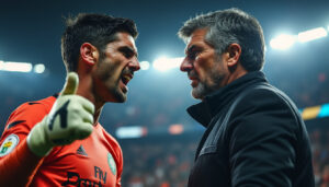 courtois se enfrenta a simeone al expresar su agotamiento ante el continuo victimismo y llanto. una declaración que agita el ambiente futbolístico y desafía a la figura del entrenador del atlético de madrid.