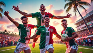 descubre cómo cuatro talentosos futbolistas mexicanos destacan en el emocionante escenario de miami junto a messi. revive los intensos enfrentamientos y las llaves reveladas tras los cuartos de final de la champions cup, donde el fútbol y la pasión se entrelazan en cada jugada.