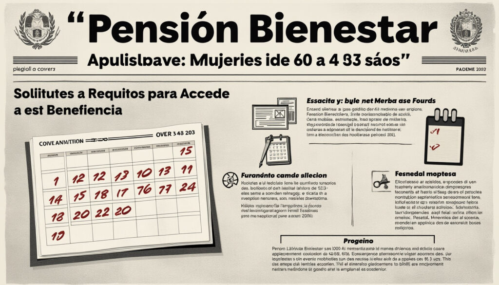 descubre todo sobre la inscripción al programa de pensión bienestar dirigido a mujeres de 60 a 63 años. conoce las fechas clave y los requisitos esenciales para acceder a este apoyo financiero que promueve el bienestar y la seguridad económica de las mujeres en mexico.