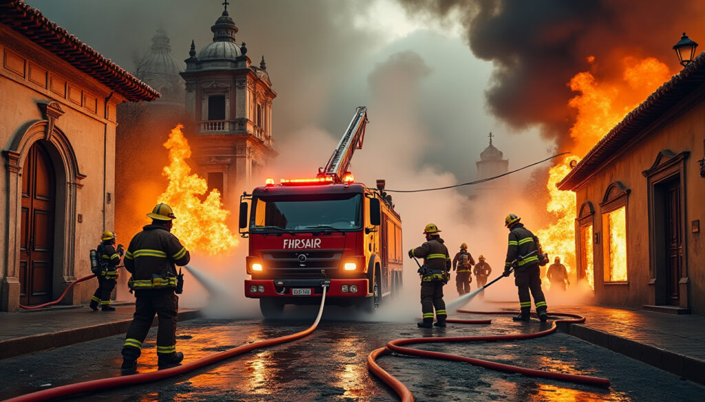 descubre cómo los valientes bomberos de san miguel de allende enfrentaron un feroz incendio, protegiendo vidas y propiedades mientras controlaban la situación y evitaban tragedias mayores. una muestra de valentía y dedicación en la lucha contra el fuego.