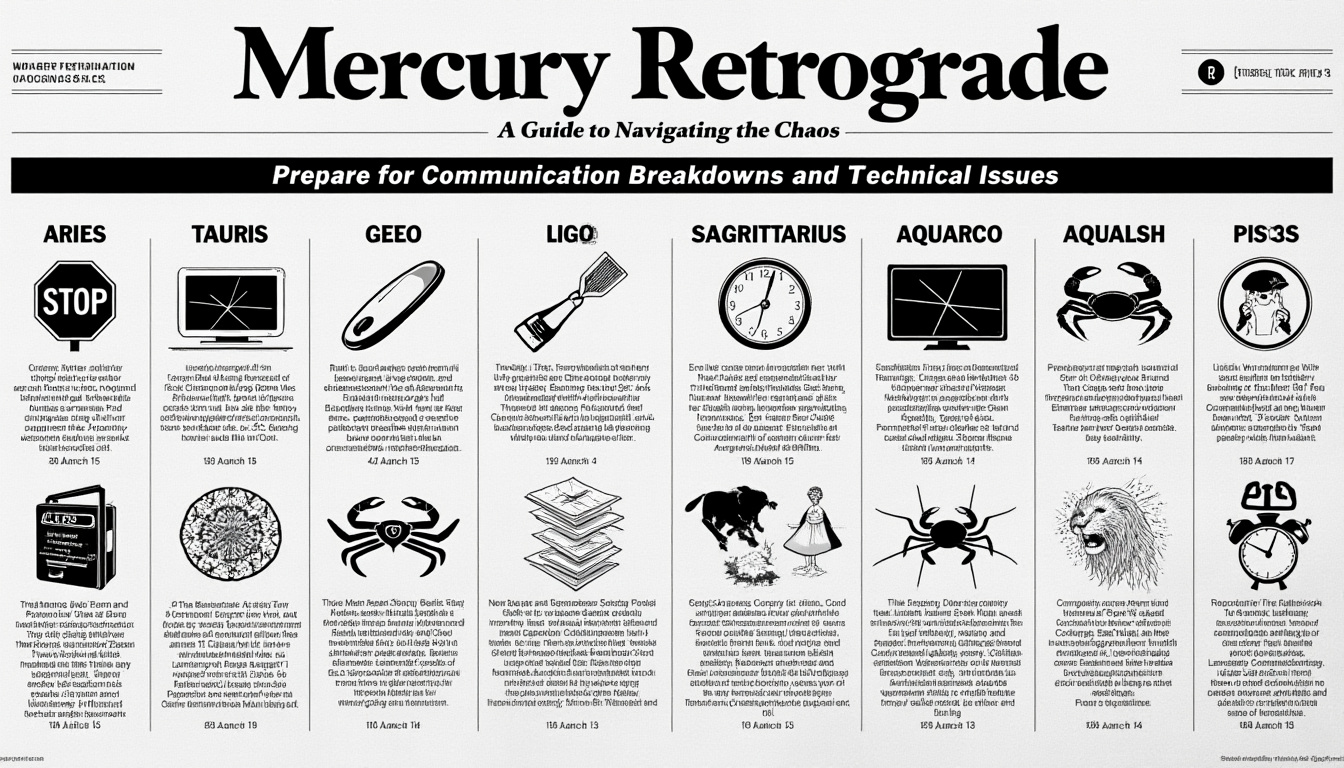 descubre cómo la retrogradación de mercurio, que comienza el 15 de marzo, influye en cada signo zodiacal. aprende sobre los posibles desafíos y oportunidades que se presentan en tu vida personal y profesional durante este período astrológico.