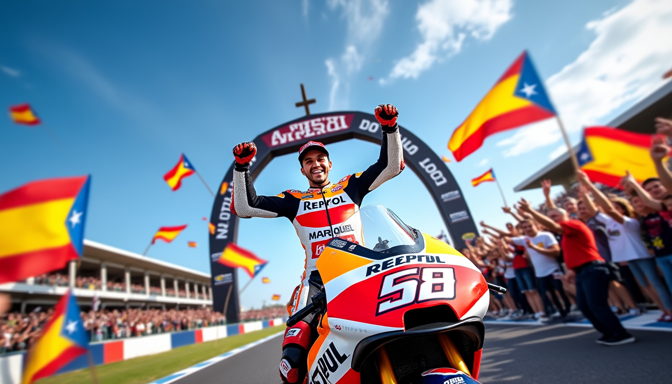 alex márquez logra su primera victoria en motogp en el icónico circuito de 'la catedral' de jerez, destacándose como el nuevo líder del campeonato. descubre cómo el joven piloto marcó historia en esta emocionante carrera.