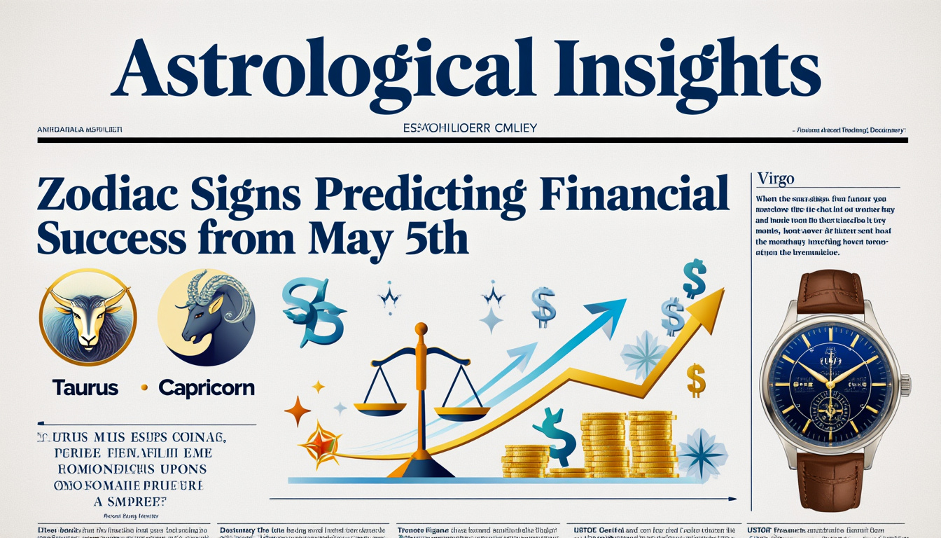 descubre cuáles son los 3 signos zodiacales que experimentarán un impulso significativo en su éxito financiero a partir del 5 de mayo. aprende cómo las alineaciones astrales pueden influir en tus oportunidades económicas y potenciar tu prosperidad.