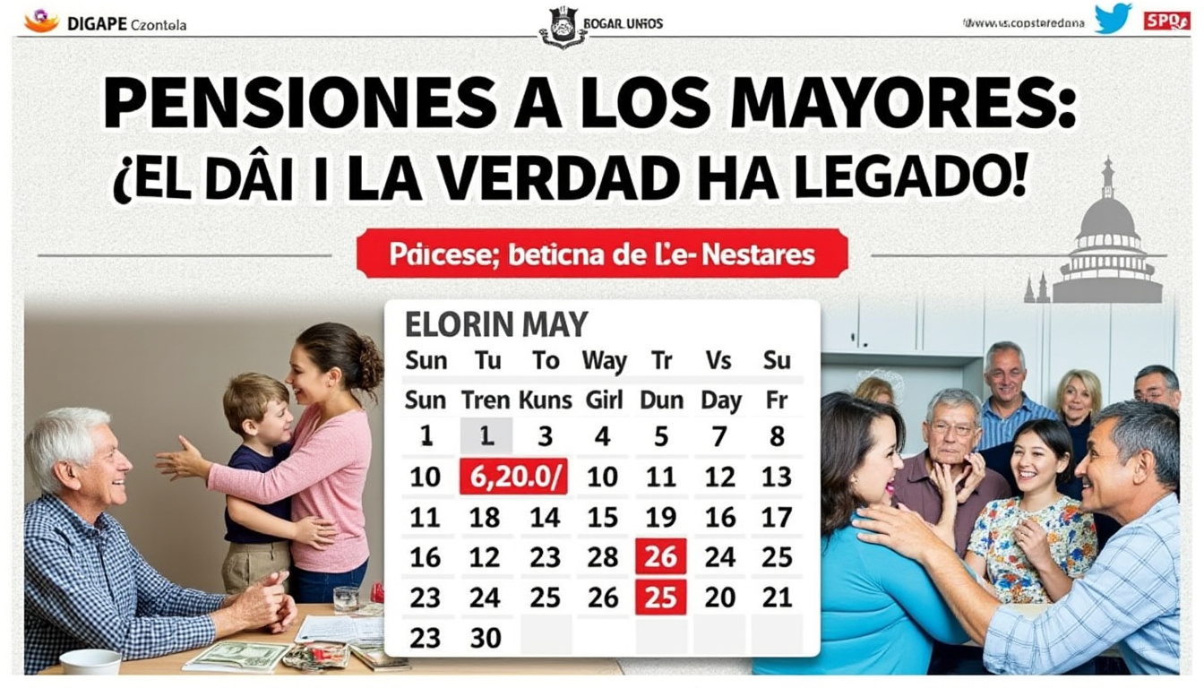 descubre el calendario oficial del depósito de 6 mil 200 pesos para la pensión bienestar de mayo, y entérate de cómo comenzar el pago para personas mayores. asegúrate de conocer las fechas clave y obtener el apoyo que mereces.