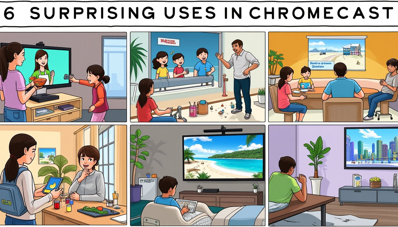 explora seis innovadores y sorprendentes maneras de utilizar tu chromecast que van más allá de ver netflix. descubre cómo maximizar tu dispositivo y disfrutar de una experiencia multimedia única en tu hogar.
