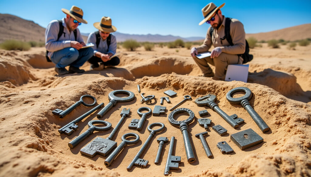 descubre el fascinante hallazgo de insólitas llaves de hierro de la era romana en el desierto de judea. un viaje a través de la historia que revela secretos del pasado y eventos extraordinarios. ¡no te lo pierdas!