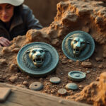 descubre el asombro de los arqueólogos ante los discos de bronce con cabezas de león encontrados en una tumba romana. este hallazgo revela detalles fascinantes sobre la cultura y el arte de la época.