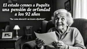 descubre la conmovedora historia de paquita, quien a sus 92 años recibe una pensión de orfandad, sintiendo que ha encontrado un tesoro olvidado. una emocionante reflexión sobre la vida y la esperanza en la tercera edad.