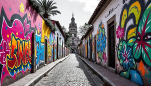 descubre cómo el grafiti en san miguel de allende convierte las calles en verdaderas exposiciones al aire libre, fusionando arte y cultura en cada esquina. explora esta vibrante expresión artística que embellece la ciudad y atrae a visitantes de todo el mundo.