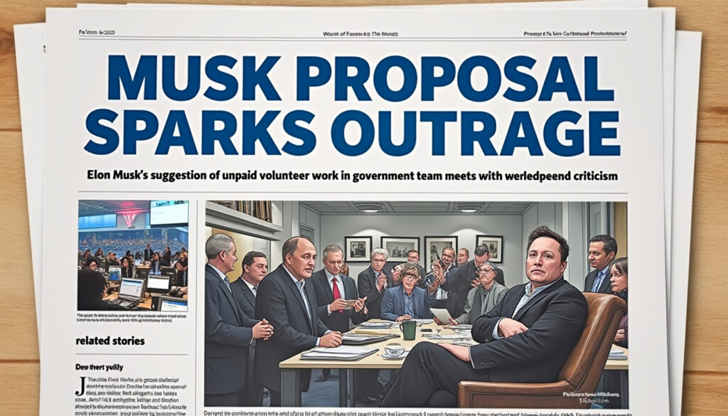 elon musk ha despertado un intenso debate al sugerir la implementación de trabajo voluntario y no remunerado en su equipo gubernamental. descubre las reacciones y opiniones sobre esta polémica propuesta que desafía las expectativas laborales convencionales.
