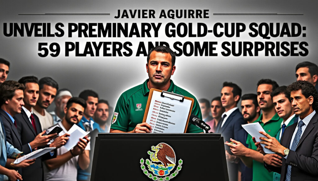 descubre la lista preliminar del entrenador javier aguirre para la copa oro, que incluye 59 jugadores y sorprendentes novedades. conoce quiénes son los convocados y qué sorpresas trae el equipo.
